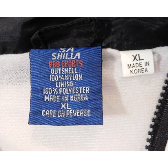 Tommy Sports Logo Windbreaker Jacket Mens XL Black White Removable Hood Lined - Picture 7 of 7